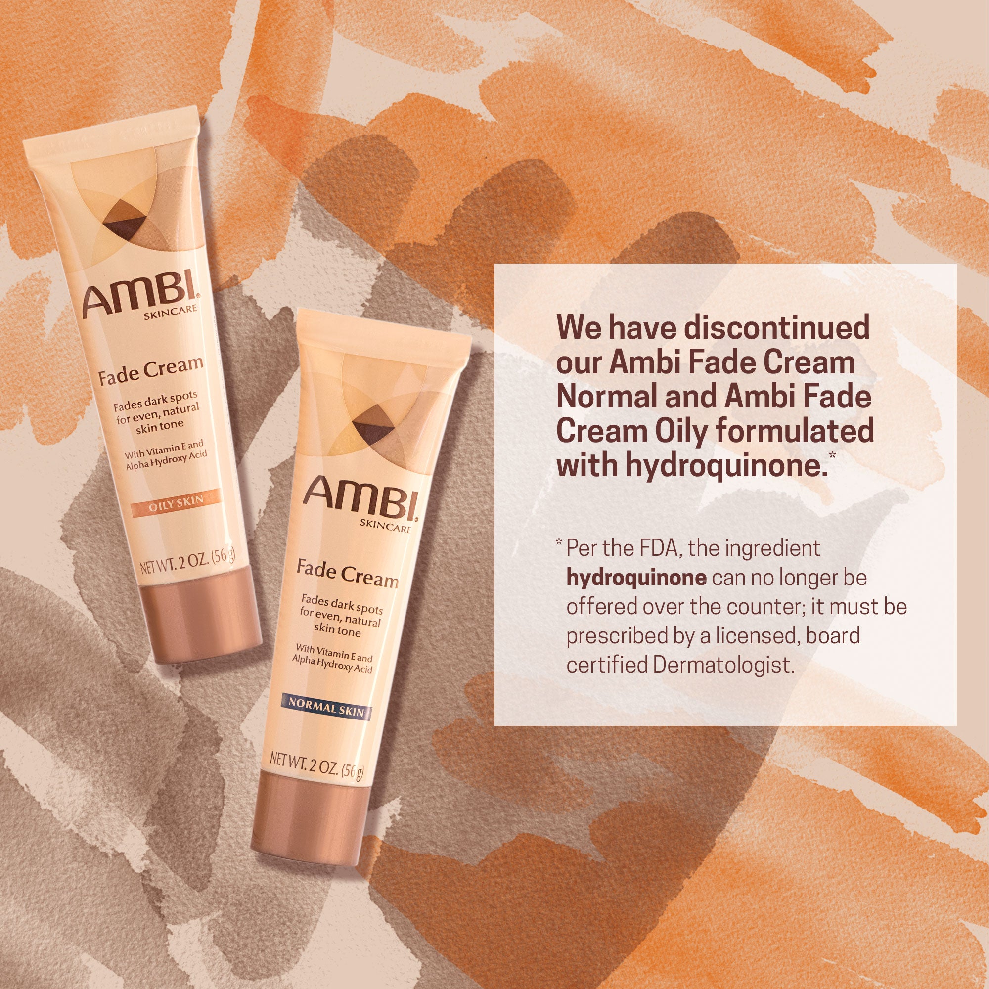 NEW! Advanced Fade Cream Hydroquinone-Free – Ambi Skincare