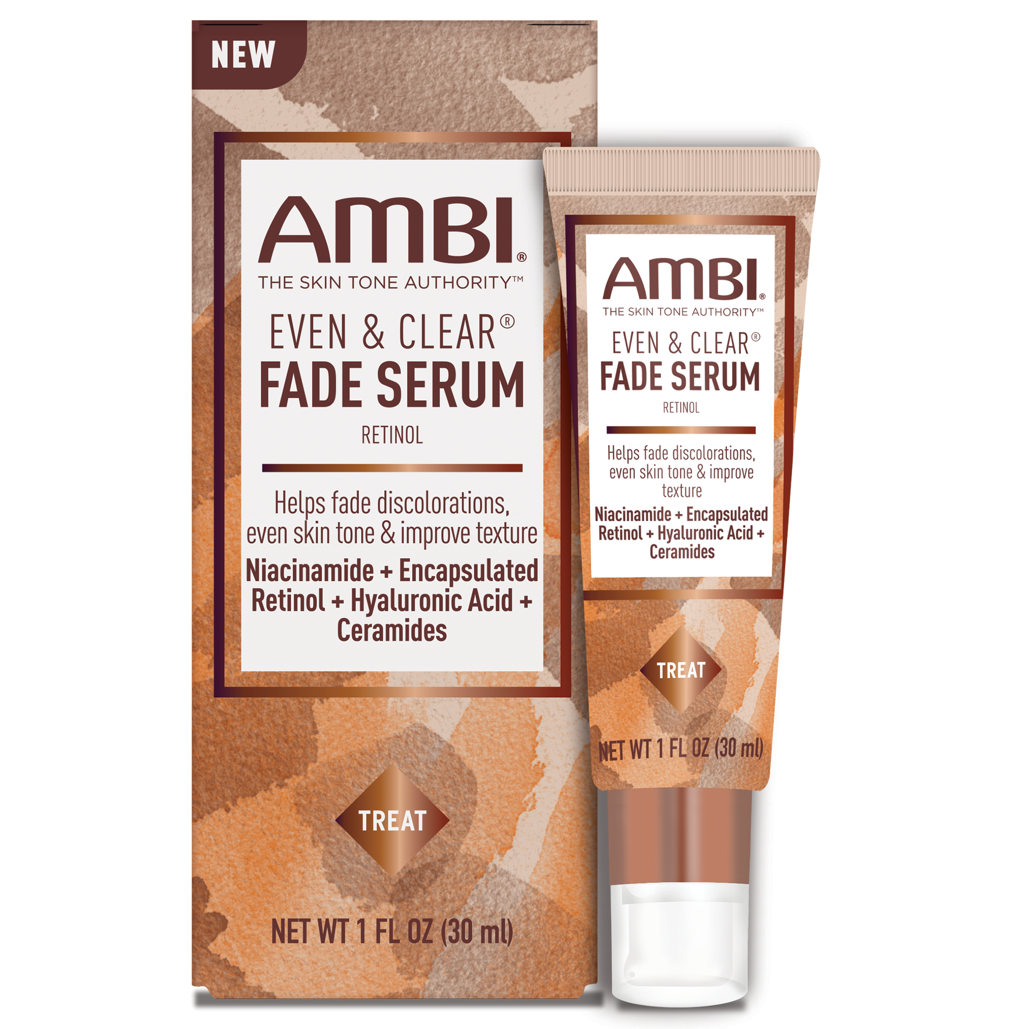 AMBI Fade Serum Retinol 1oz product package